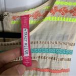 Anthropologie  Plenty tracy reese sunglow embroidered striped fit‎ flare dress 6 Photo 3