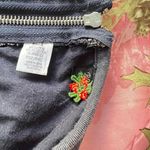 Poof! vintage cotton denim corset bandeau bra top Photo 3