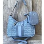 Juicy Couture Blue Shoulder Bag with Pouch Logo Charm Y2K Aesthetic Photo 2