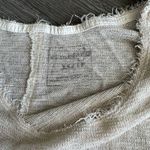 Urban Outfitters Extra Small Slouchy Cropped long Sleeve Knit Shirt White Gold Photo 1