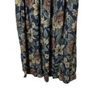 Dawn K Skirt Womens Size 1X Black Vintage Maxi Floral Pleated‎ Cottagecore Photo 3