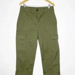 Jason Wu Green Cargo Straight Pants Women's Size Medium Photo 0