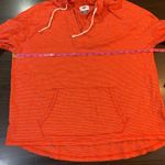 Old Navy Pullover Hoodie Womens XL V-Neck Striped Lightweight Casual Top Workout Photo 6