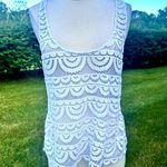 PilyQ  Water Lily Lace Swimsuit Coverup Tank Photo 1