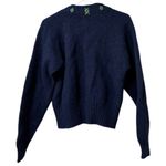 Liz Sport Size Medium Shetland Wool Cardigan Sweater Buttons Pockets Vintage Photo 1