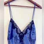 Frederick's of Hollywood Vintage Frederick’s of Hollywood Lace Trim Chemisier – Sapphire & Black, XL Photo 4