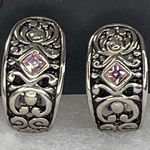 Premier Designs  antique looking open cut pink cut glass Photo 0