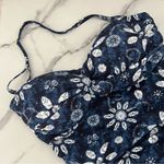 Bleu Rod Beattie Bleu Rod BeattieTake-a-Dip Shirred Bandeau one Piece Swimsuit Floral navy size 8 Photo 8