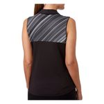 Lady Hagen  Empower Collection Stripe Yoke Sleeveless‎ Golf Polo Sz M Photo 1