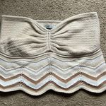 American Eagle  Outfitters Cream Strapless Knit Crop Top Photo 1