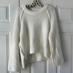 Free People White Sweater BFF Cocoon Solid Crew Photo 1