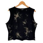 Disturbia Erosion Tie Dye Sleeveless Tee in Black/Green size 16 NWT 100% Cotton Black Photo 2