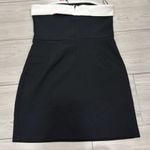 Edikted NWT  Priyah Contrast Fold Over black and white Dress size medium   Feels Photo 1