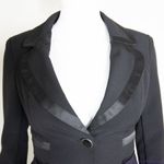 Iz Byer Iz‎ byer women's black tuxedo blazer jacket, size XS Photo 3