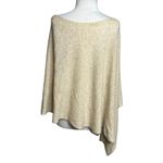 White + Warren neutral marked tan cashmere topper poncho one size Size undefined Photo 2