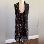 Vintage‎ Polka Dot Dress with Scarf Size 7 Black Photo 4