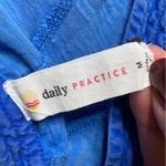 Anthropologie Daily Practice Carlie V-Neck Mini Dress Sapphire Blue Medium GUC! Photo 5