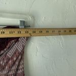 Free People  Dress Womens Medium Red Boho Strapless Embroidered Aztec Beaded Trim Photo 4