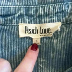 Peach Love California Peach Love Acid Wash Corduroy Shacket Shirt Jacket Cotton Relaxed Fit Size S Photo 4