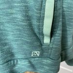 Avalanche Sweatshirt Green 1/4 Snap Pockets Cotton Camp Hike Size Large Womens Photo 1