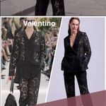 ZARA  LACE BLAZER w/ Slits & Buttons Black Color Size XS NEW Photo 1