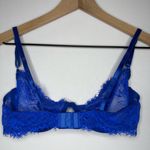 Elegant Vintage Blue Lace Bralette‎ Photo 3