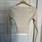 Brandy Melville Beige Scoop Neck Long Sleeve Tee ๐ฟ Photo 4