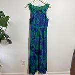 Anthropologie EDME & ESYLLTE Dress Women Floral Embroidered Chiffon Max Wedding Blue Size 4 Photo 1