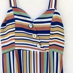 Eva Rose NWT  Womens Size XS Elise Multi-Stripe Halter Strap Dress with pockets Photo 4