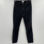 AGOLDE  Nico High Rise Slim Button Fly Jeans‎ Black Stretch A093D Women’s Size 27 Photo 2