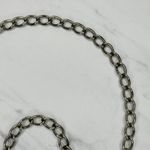 Abalone Shell Rhinestone Statement Chain Link Belt One Size (OS) ✨ Silver Photo 7