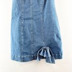 Show Me Your Mumu Bridgeport Bow Denim Mini Dress Blue Jean Baby Medium Photo 7