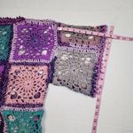 Handmade Crochet Vibrant Granny Square Patchwork Top Blouse Multicolor OS Purple Size undefined Photo 6