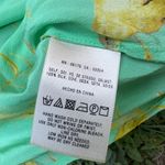 Leifsdottir‎ Anthropologie 100% Silk Green Bird Print Button Down Blouse Sz 6 Photo 6