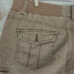 Beau Dawson Skort Skirt Womens 12 Brown Linen Blend Cargo Y2K Photo 2
