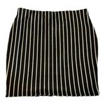 Revamped Ramped Black White Stripe Pencil Skirt Size Large NWT #7971 Photo 0