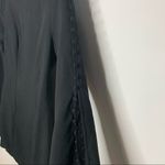 DO+BE  Black Mini Dress Long Sleeve Buttons Sz Small Photo 8