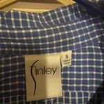 Finley Matthew checkered sleeveless dress small Blue Photo 4