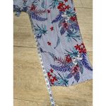Susan Graver  Womens Passport Printed Capri Pants Blue‎ Tropical Floral Size M Photo 4