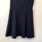 City Vibe NEW NWT Solid Navy Blue Mini Fit & Flare Dress Party Wedding JUNIORS Photo 4