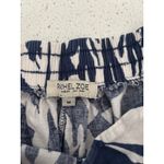 Rachel Zoe Pants Womens Medium Blue Floral High Rise Wide Leg Linen Coastal Photo 3