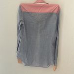 Theory Button Down Long Sleeve Multi Pattern Color Striped Blue Pink Orange SP Photo 5