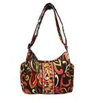 Vera Bradley  Puccini Print Large Maggie Crossbody Quilted Handbag Colorful Flora Photo 1