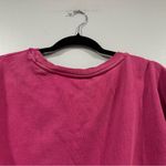 Anthropologie By Hot Pink Cropped Elbow Sleeve Sweatshirt XS Photo 3