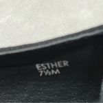 Tahari  Flats Esther Suede Grommet Detail studded Pointed Toe Black size 7.5 Photo 4