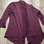 Torrid Burgundy Open Front Silky Cardigan Size 2 (2X) Photo 1