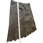 Adrianna Papell Adriana Papell Black Lace Floral Skirt Sheer Overlay Romantic Gothic Lined 10 Photo 7