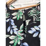 Lush Clothing Lush Womens Top Medium Black Green Blue Floral Keyhole Long Sleeve‎ Photo 5