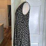 EXPRESS Vintage 1990s  dark floral button down floral maxi dress Photo 9