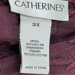Catherines 3x Stunning Open Front Lace Dressy Cardigan Plus Size kimono Purple Photo 6